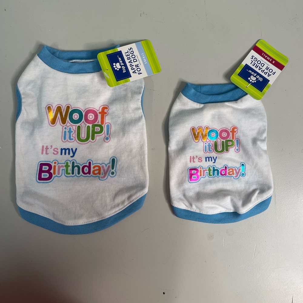 NWT Apparel For Dogs - Birthday